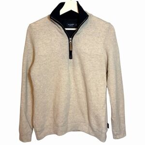 Holebrook Sweden Original Windproof Wool Zip Sweater Mens Small EU Made